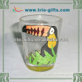 clear shot glass painting logo